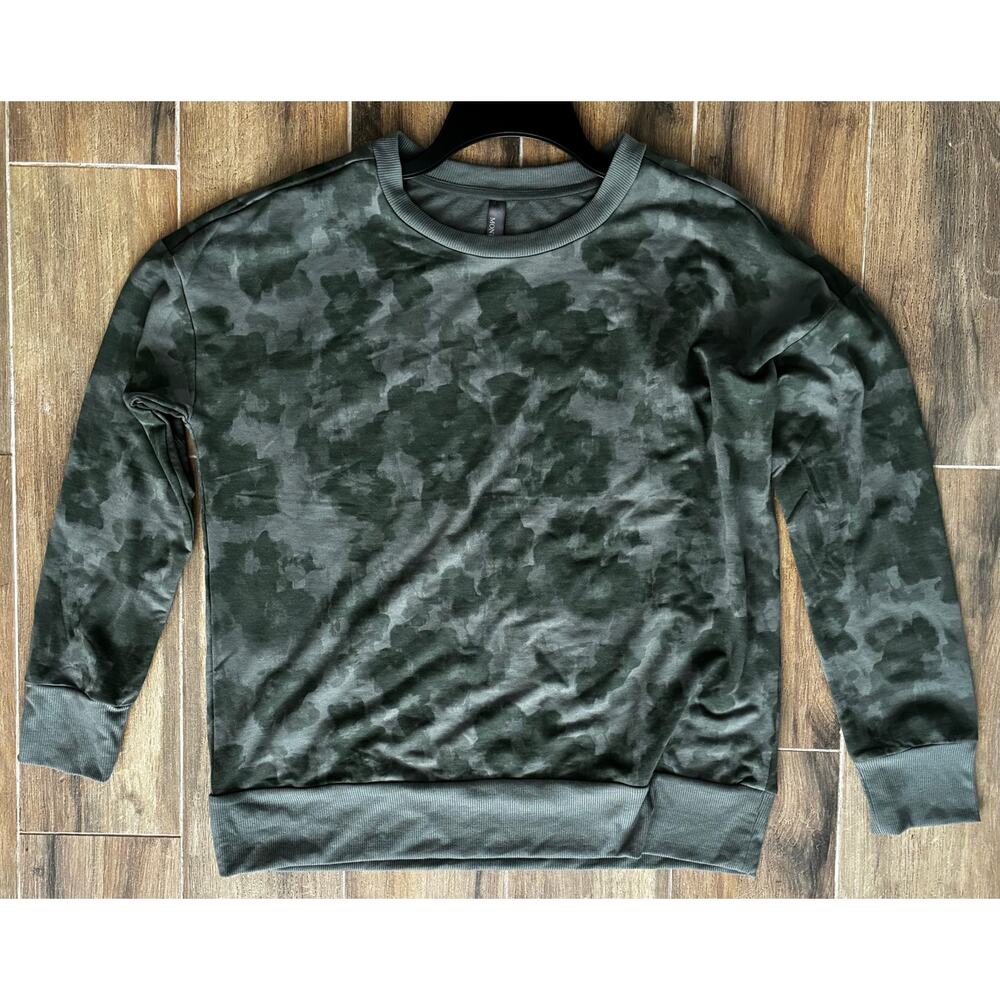 Mondetta Green Tie Dye Crewneck Sweatshirt Women’s L Soft Athleisure Pullover - Picture 8 of 8